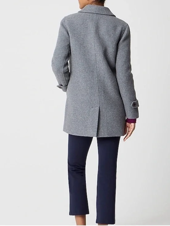 J. Crew Gray Wool-Blend Car Coat - Picture 2 of 6